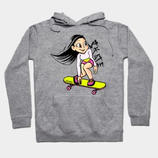 Stoked Skater Girl Hoodie